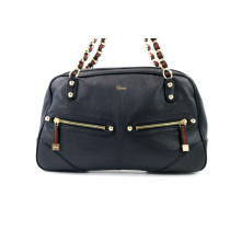 Gucci Capri Bowler Small Pelle Blu Notte