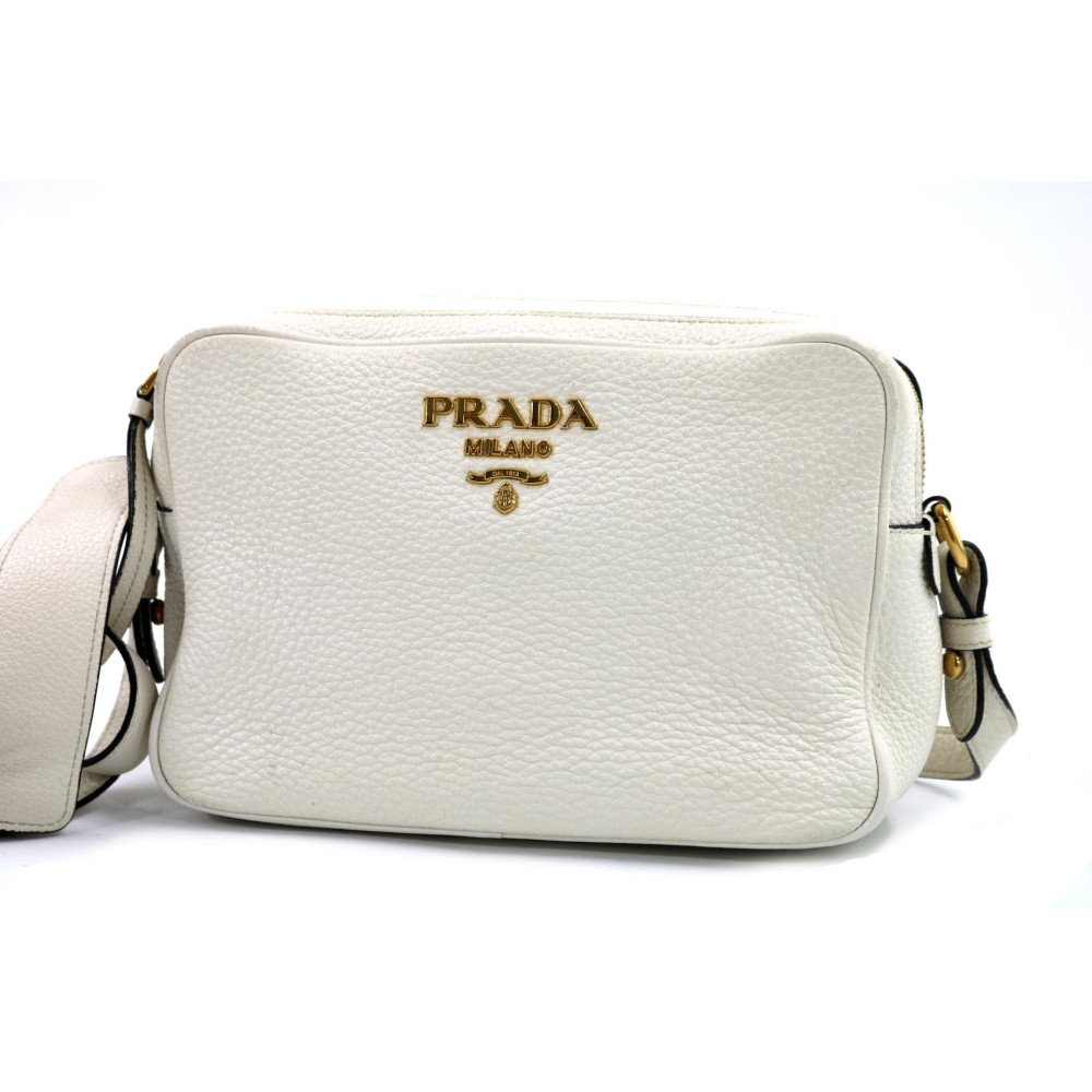Prada Pochette Pelle Bianca
