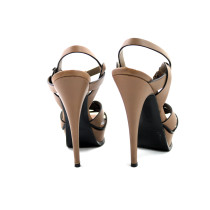 Saint Laurent Sandali Tribute Pelle Marrone