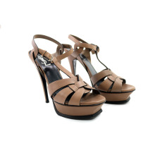 Saint Laurent Sandali Tribute Pelle Marrone