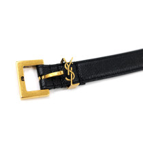 Saint Laurent Cintura Pelle Nera