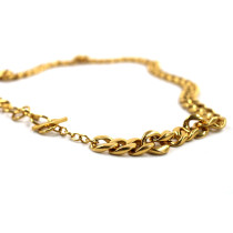 Saint Laurent Cintura Chain Metallo Oro