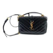 Saint Laurent College Mini Pelle Nera