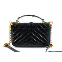 Saint Laurent College Mini Pelle Nera