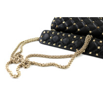Valentino Rockstud Spike Media Pelle Nera