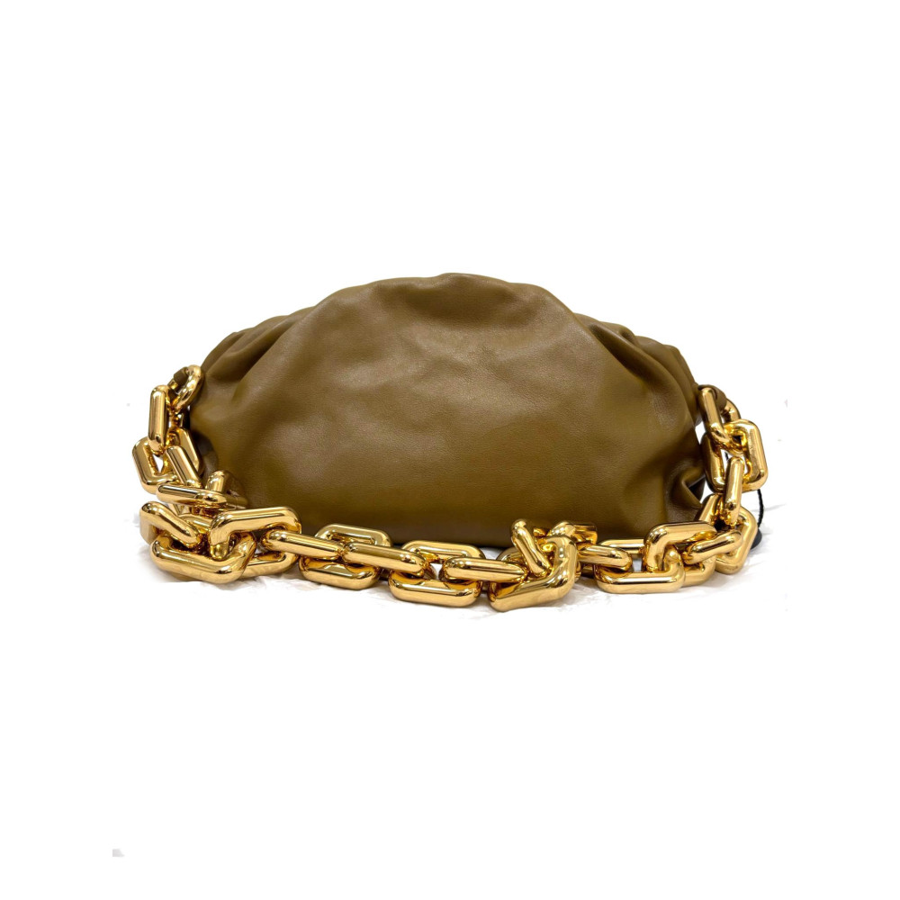 Bottega Veneta Chain Pouch Pelle Marrone