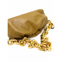 Bottega Veneta Chain Pouch Pelle Marrone