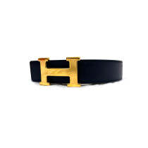 Hermes Cintura Costance Pelle Blu e Marrone