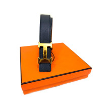 Hermes Cintura Costance Pelle Blu e Marrone