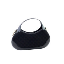 Gucci Hobo Tela e Pelle Nera