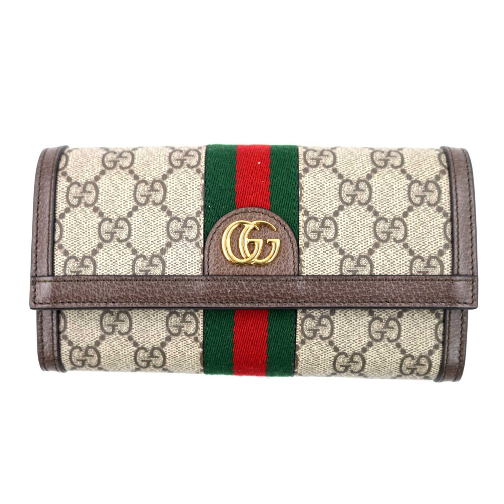 Gucci Portafoglio Ophidia GG Beige