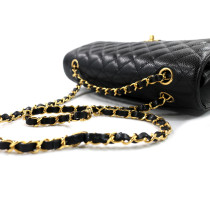 Chanel 11.12 Pelle Caviar Nera