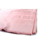Dior Stola Oblique Lana e Seta Rosa