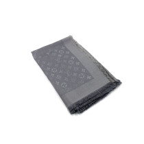 Louis Vuitton Stola Seta e Lana Monogram Grigio