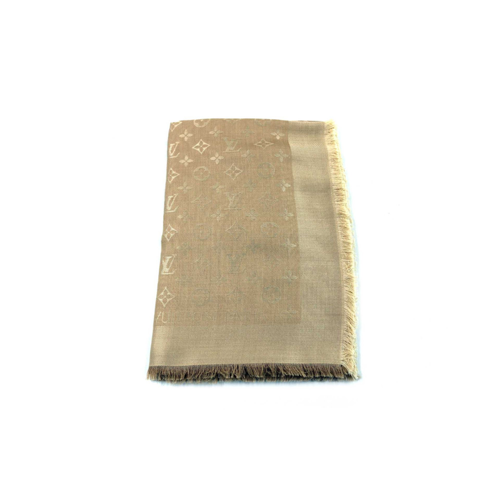Louis Vuitton Stola Seta e Lana Beige e Avorio