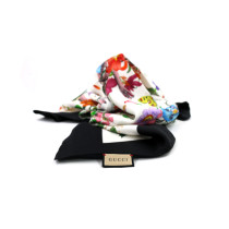 Gucci Foulard Seta Blu e Multicolor