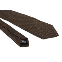 Gucci Cravatta Seta Marrone