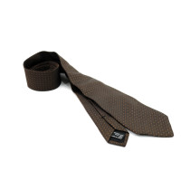 Gucci Cravatta Seta Marrone