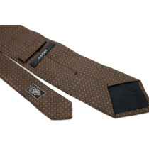 Gucci Cravatta Seta Marrone