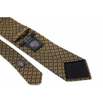 Gucci Cravatta Seta Prugna e Giallo