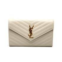 Saint Laurent Cassandre Pelle Bianca