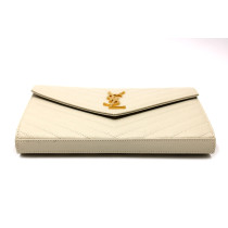Saint Laurent Cassandre Pelle Bianca