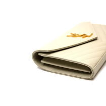 Saint Laurent Cassandre Pelle Bianca