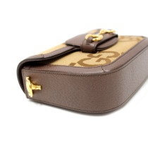 Gucci Horsebit 1955 Jumbo GG Beige