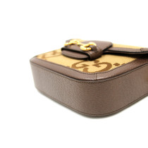 Gucci Horsebit 1955 Jumbo GG Beige