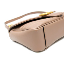 Gucci Marmont Media Pelle Beige