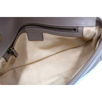 Gucci Marmont Media Pelle Beige