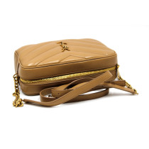 Saint Laurent Camera Bag Lou Lou Pelle Natural Tan