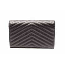 Saint Laurent Cassandre Pelle Nera