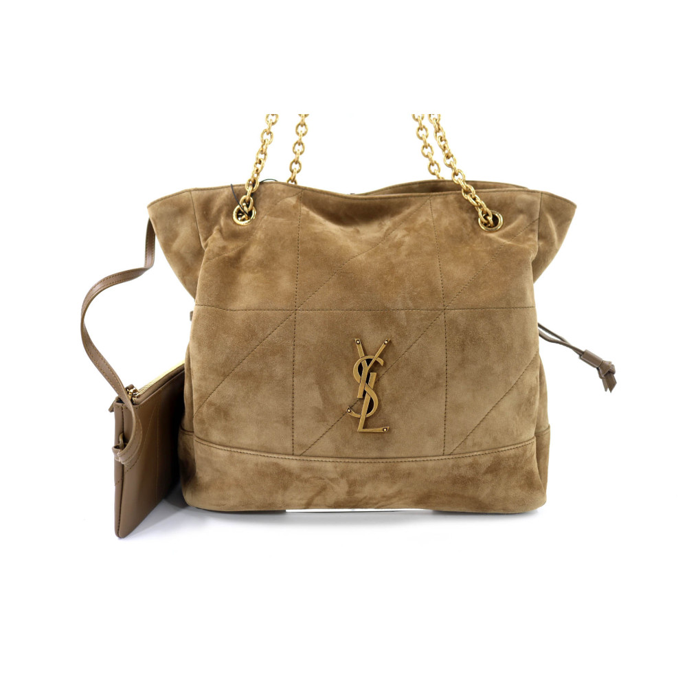 Saint Laurent Jamie Shopping Piccola Suede Golden Leaf