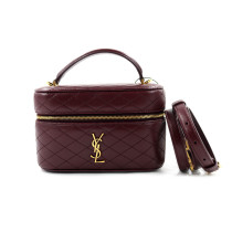 Saint Laurent Gaby Vanity Bag Pelle Bordeaux