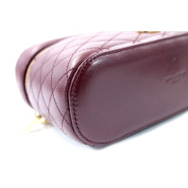 Saint Laurent Gaby Vanity Bag Pelle Bordeaux