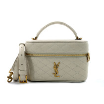 Saint Laurent Gaby Vanity Bag Pelle Bianca