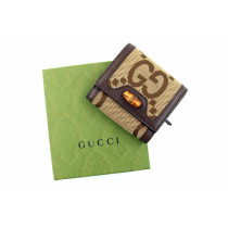 Gucci Portafoglio Diana Bamboo GG Jumbo Beige