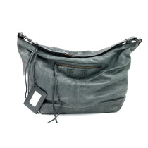 Balenciaga Courier XL Pelle D'Agnello Turchese Scuro