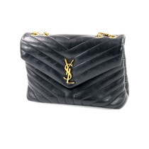 Saint Laurent Lou Lou Media Pelle Nera