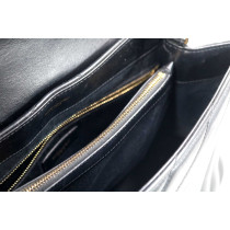 Saint Laurent Lou Lou Media Pelle Nera