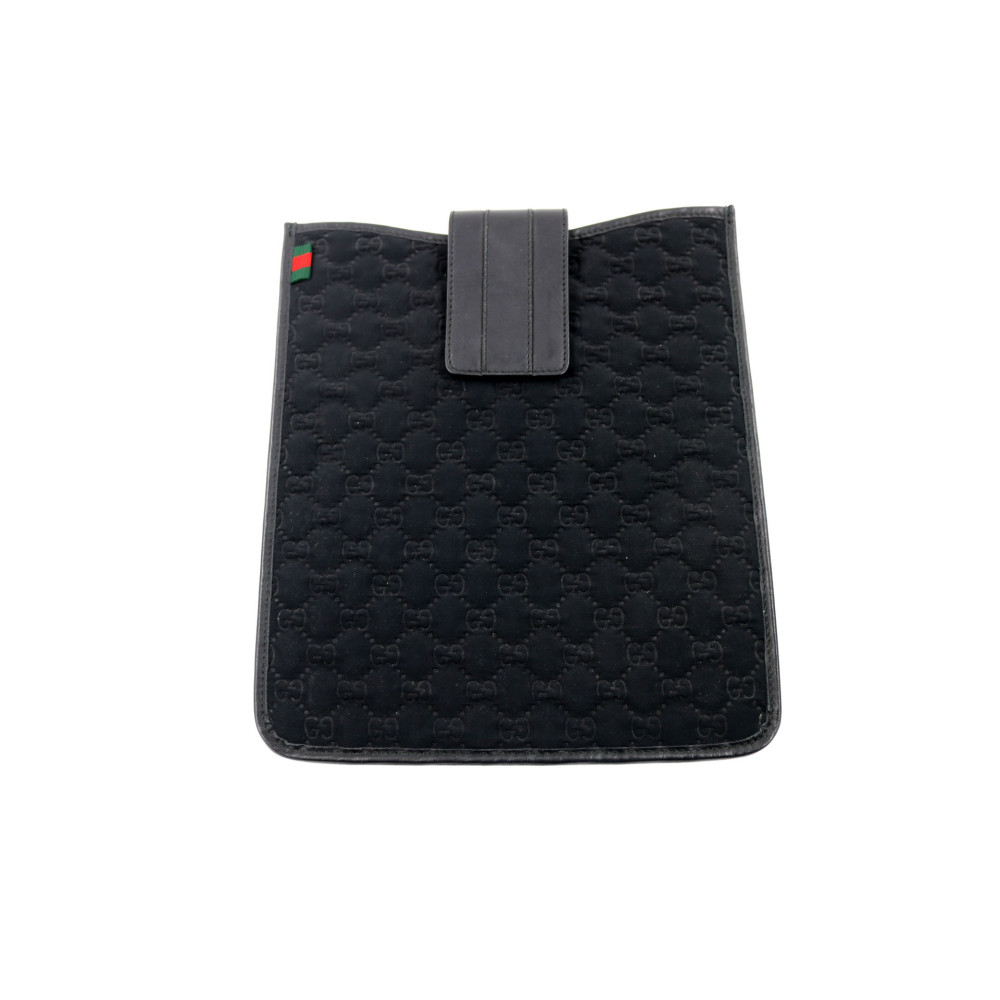 Gucci Porta Ipad Tessuto Nero