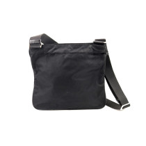 Prada Tracolla Tela Vela Nera