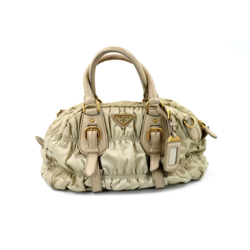 Prada Gauffre Nylon Bianco