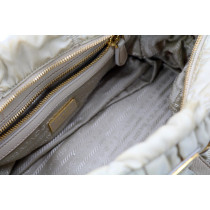 Prada Gauffre Nylon Bianco