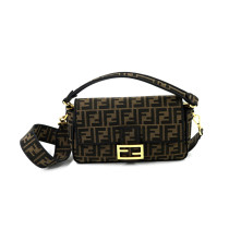 Fendi Baguette Jacquard Marrone