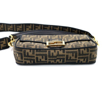 Fendi Baguette Jacquard Marrone