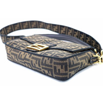 Fendi Baguette Jacquard Marrone