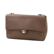 Chanel Maxi Flap Pelle Tortora