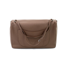 Chanel Maxi Flap Pelle Tortora